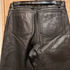 Black Authentic Leather Pants perfect for Motorcycles